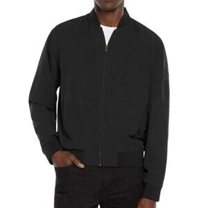Express Men’s Lightweight Bomber Jacket Pitch Black Full Zip Size XL - NWT $148